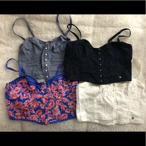 Abercrombie & Fitch corset bandeaus bundle!